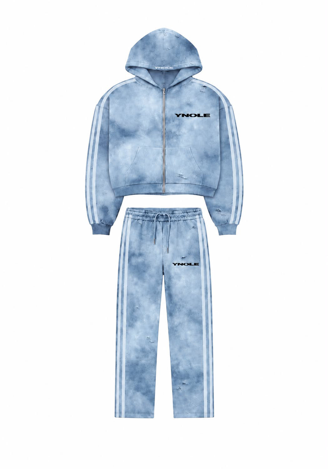 Ynole Cloud Wash Distressed Tracksuit